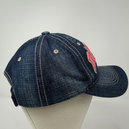 USA Headwear Dallas Baseball Cap Blue One Size Texas Flag Denim Strapback Hat