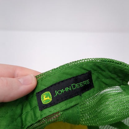 John Deere Snapback Mesh Back Trucker Hat Multi One Size Embroidered