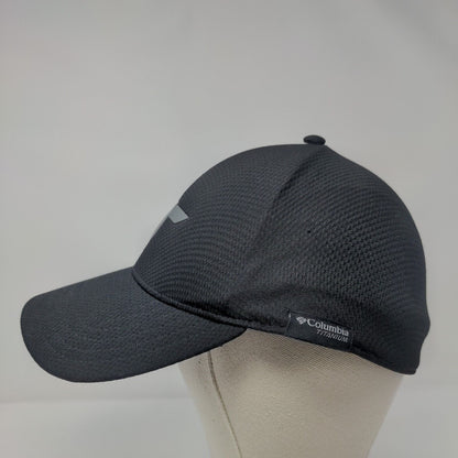 Columbia Titanium Fitted Hat Black OSFA One Touch A-Flex Solid