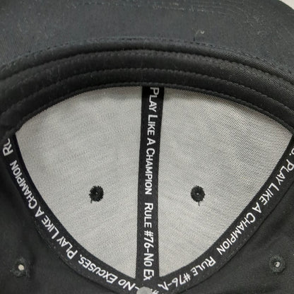 DH HD Snapback Hat Black One Size Hockey Development Logo Flat Brim Embroidered
