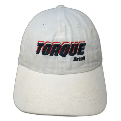 Yupoong Baseball Cap White One Size Slideback Torque Detail Logo Embroidered Hat