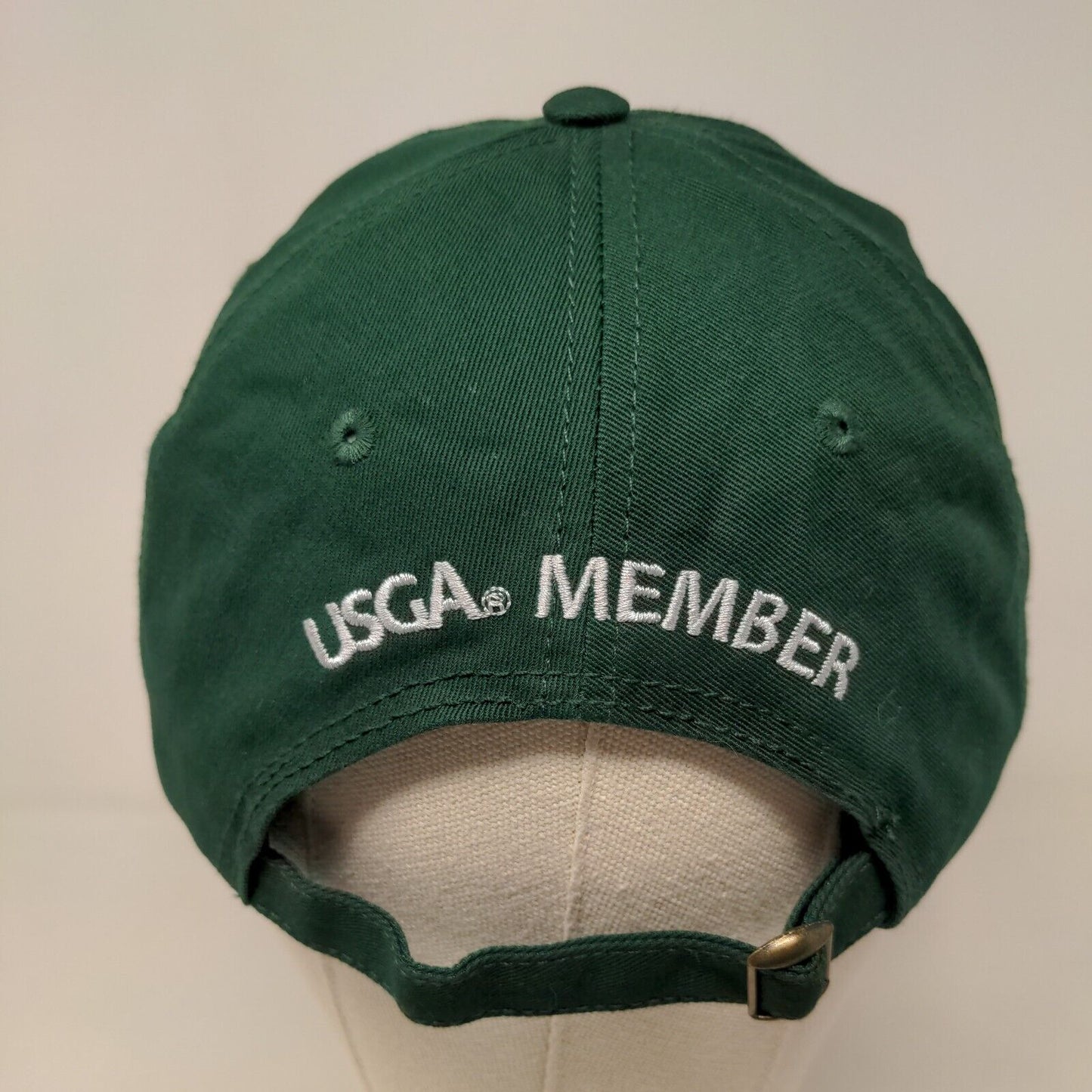 USGA Men's Slideback Hat Green Embroidered 2018 US Open Shinnecock Hills Logo