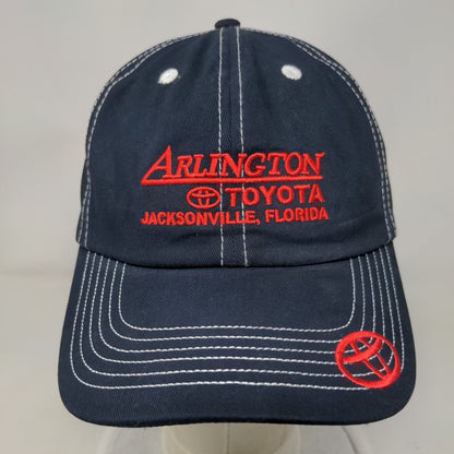 Arlington Toyota Strapback Hat Blue One Size Embroidered Cap America