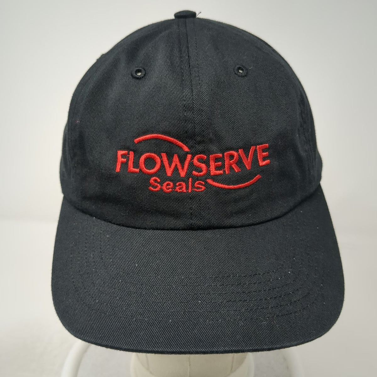 Richardson Baseball Cap Black One Size Flowserve Seals Embroidered Strapback Hat