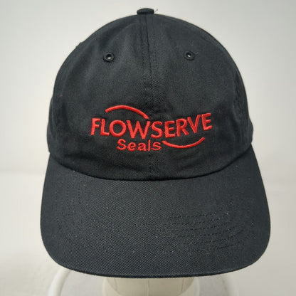 Richardson Baseball Cap Black One Size Flowserve Seals Embroidered Strapback Hat