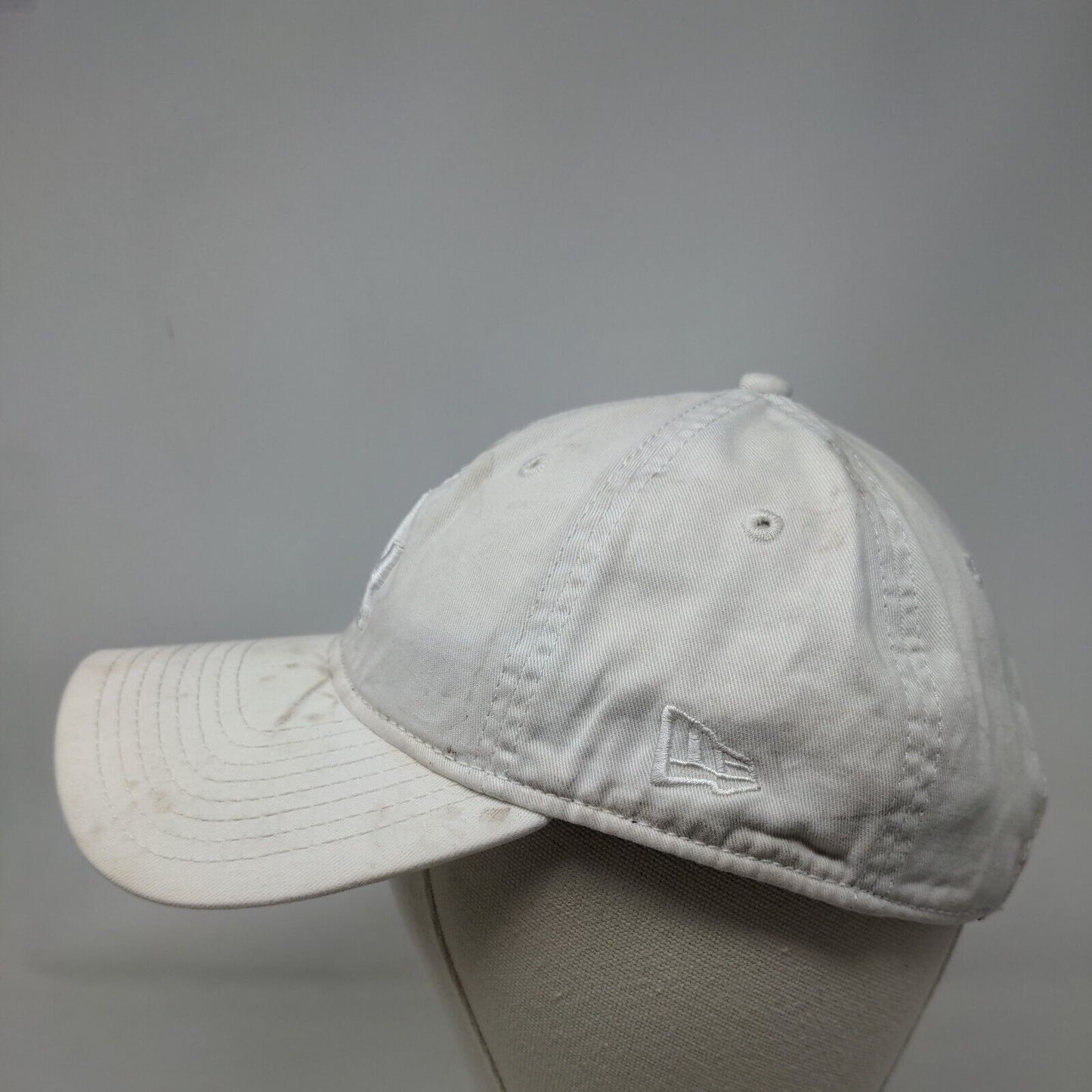 LA Dodgers Slideback Hat White Distressed New Era 9Twenty Emkbroidered Logo MLB