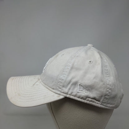 LA Dodgers Slideback Hat White Distressed New Era 9Twenty Emkbroidered Logo MLB