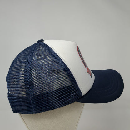 Functional 45 Training Snapback Trucker Hat Blue One Size Adjustable Mesh Back