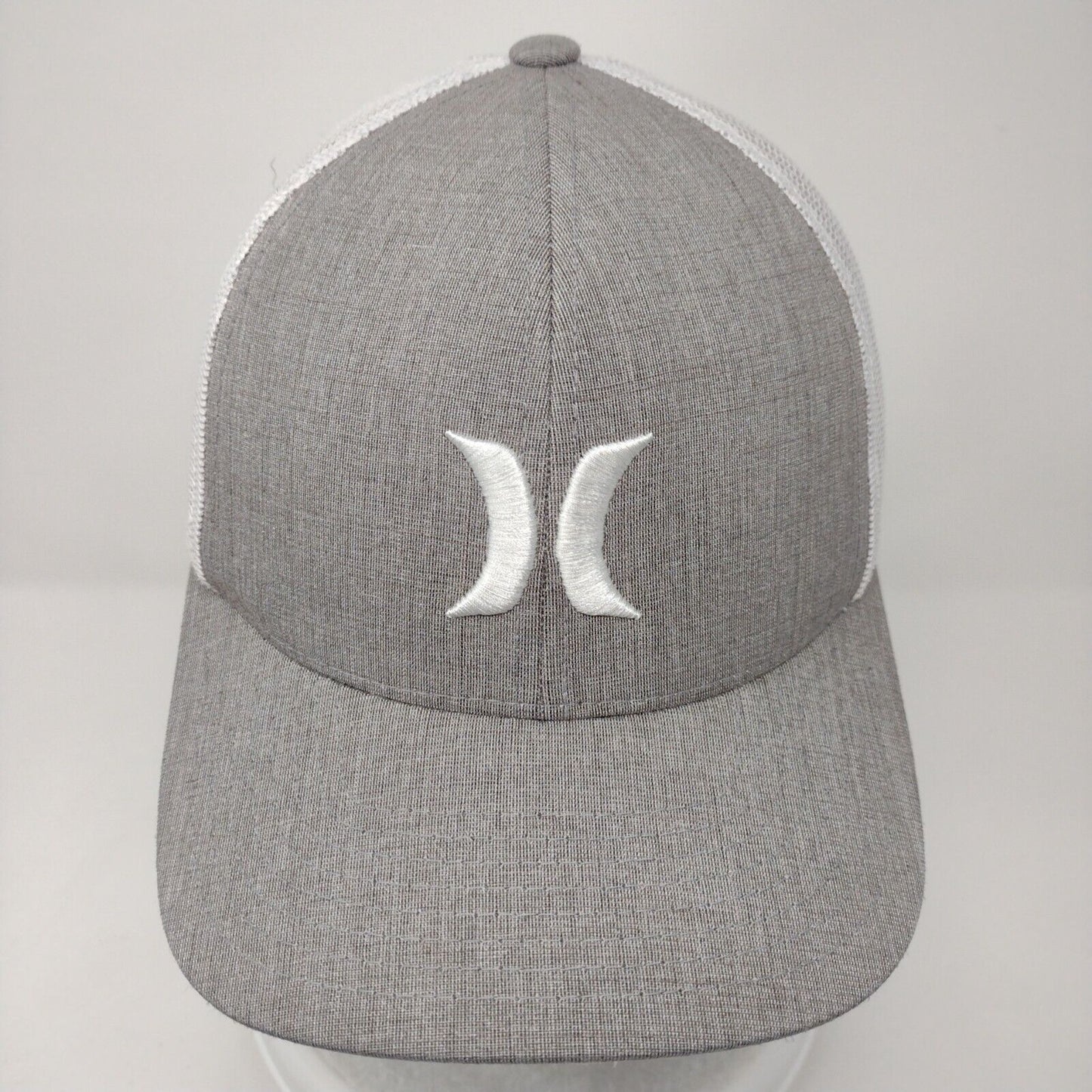Hurley Snapback Trucker Hat Gray OSFA Adjustable Mesh Back The Classics Yupoong