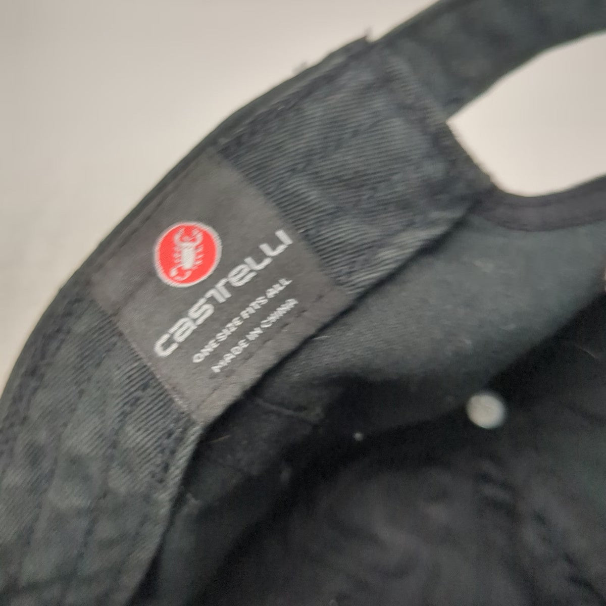 Castelli Baseball Cap Black One Size Slideback Scorpion Italian Flag Hat