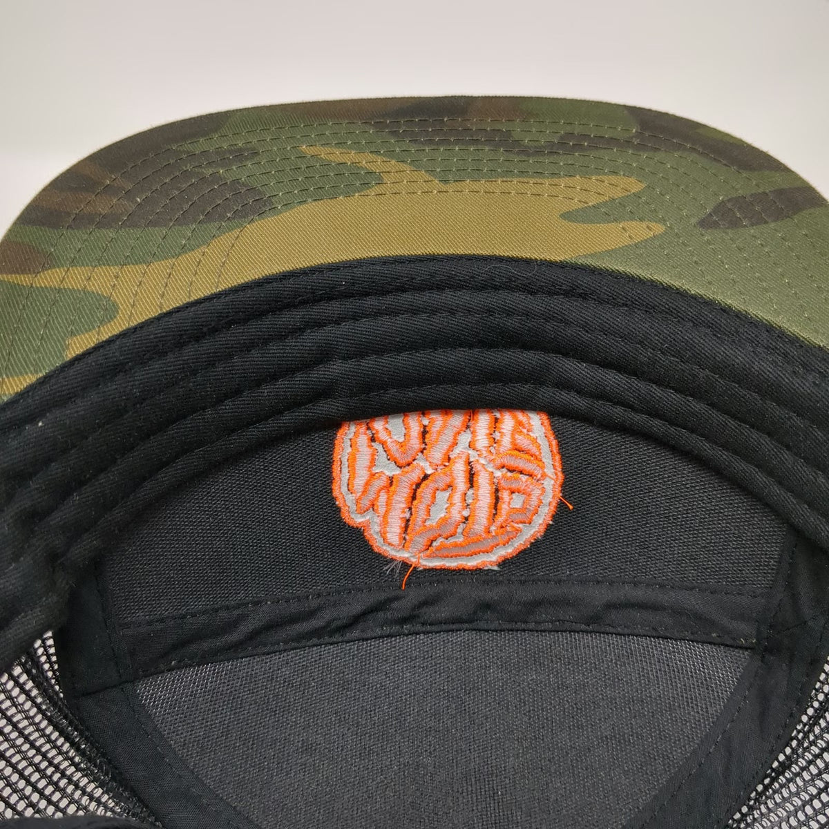 OTTO Trucker Hat Green Orange One Size Camo Mesh Snapback Moto Embroidered Logo