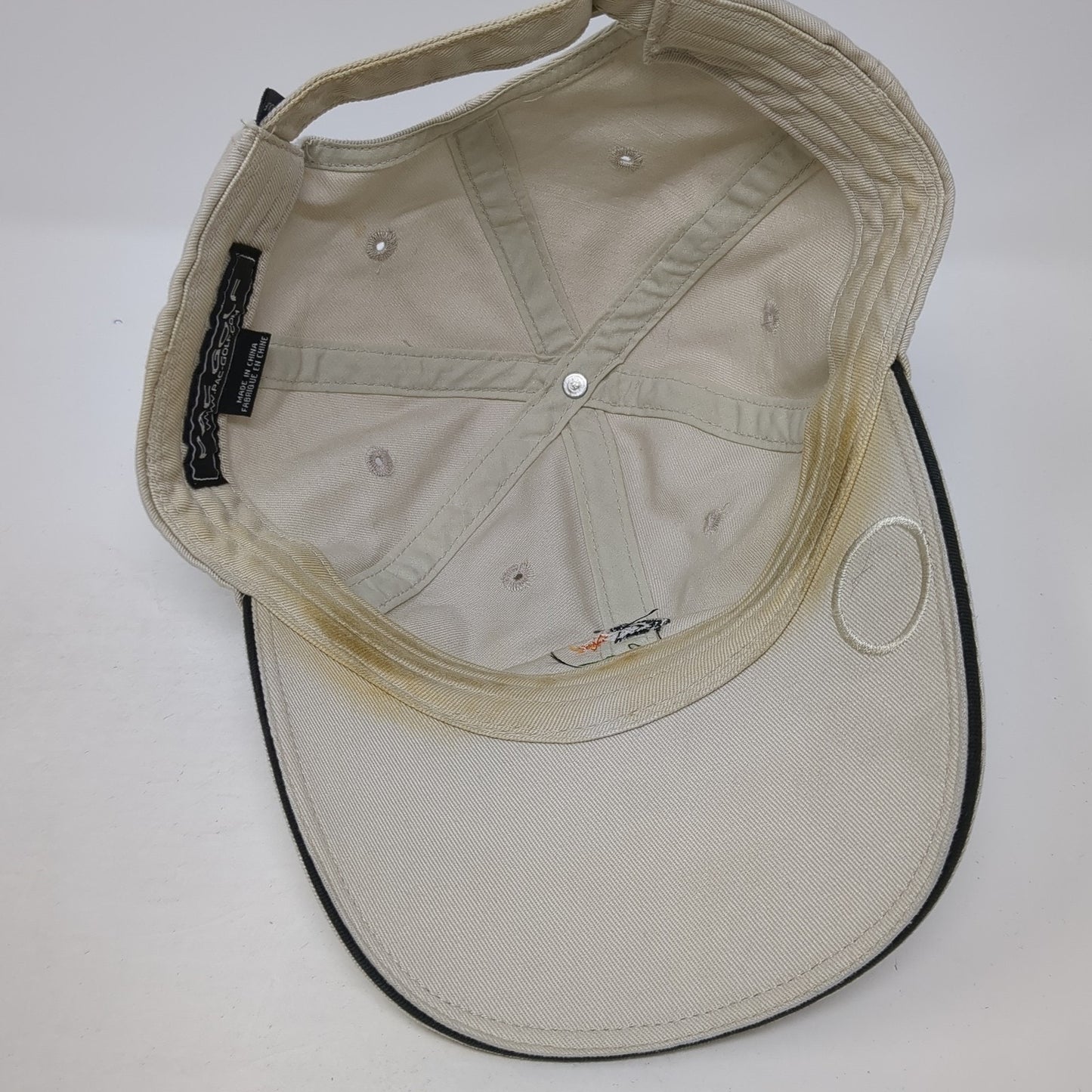 Bandon Dunes Slideback Baseball Cap Beige OS Adjustable Embroidered Pac Golf