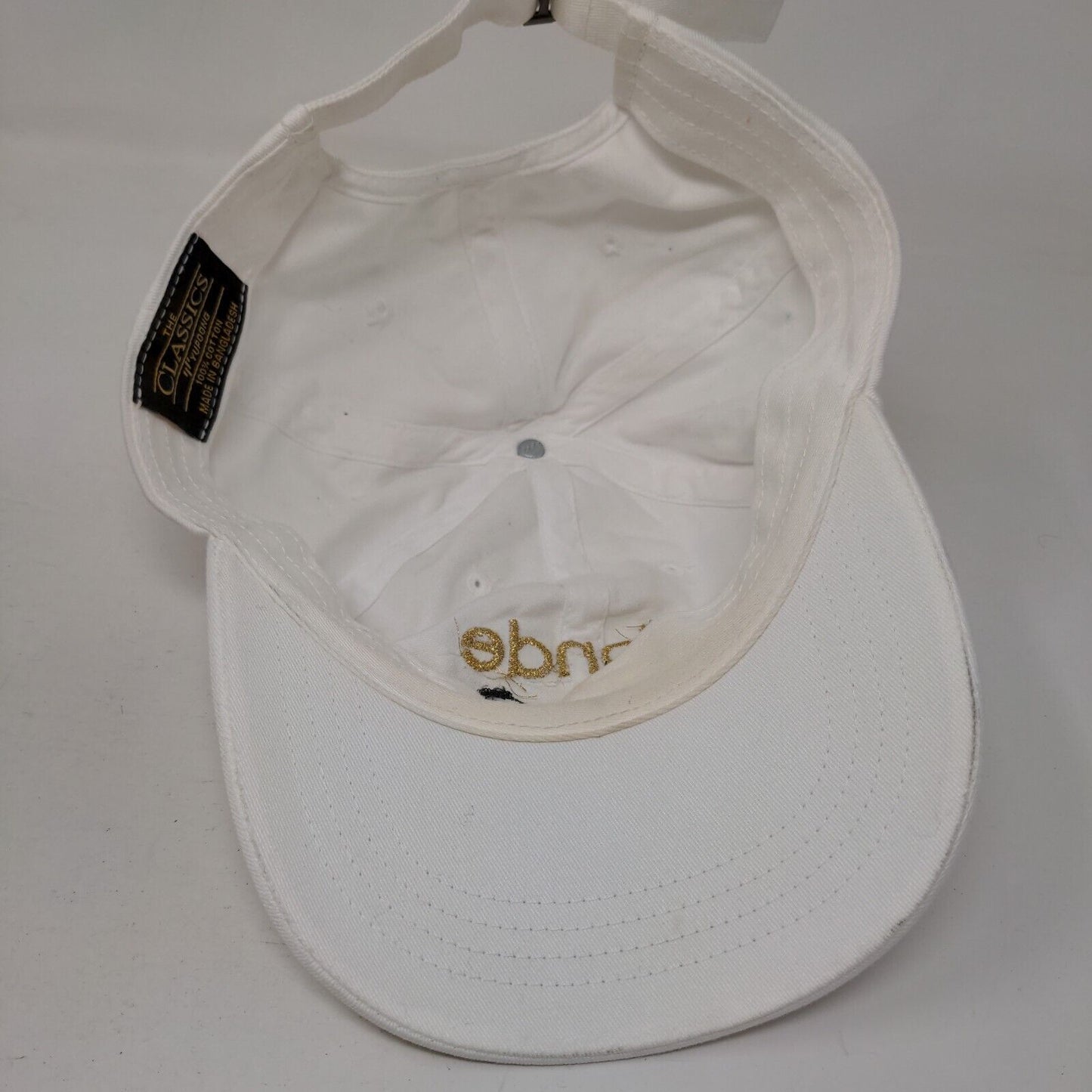 Blonde Ambition Band Slideback Hat White One Size Embroidered Yupoong