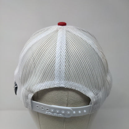 45 Squared Snapback Mesh Back Trucker Hat Red One Size Richardson