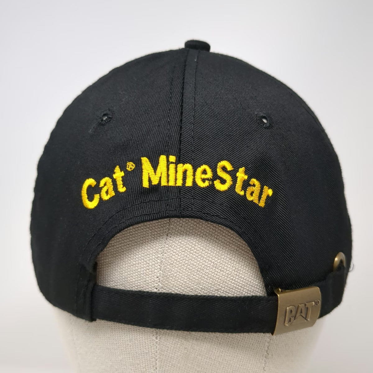 Caterpillar CAT MineStar Logo Baseball Cap Black One Size Slideback Hat