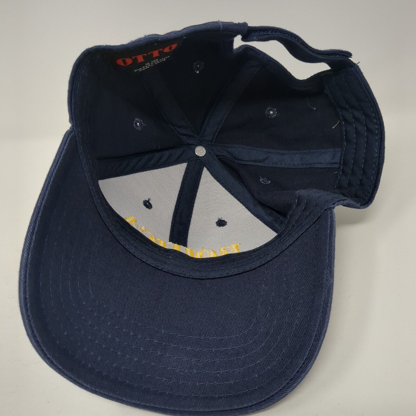 Bohica Strapback Hat Blue One Size Adjustable Embroidered Solid Otto