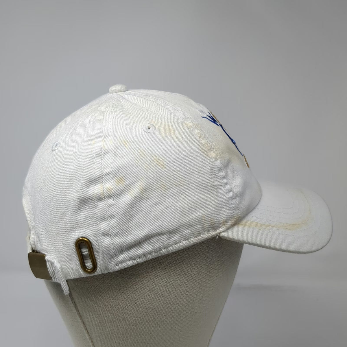 White Baseball Cap One Size Secrets Entertainment Team Jamaica Hat Slideback