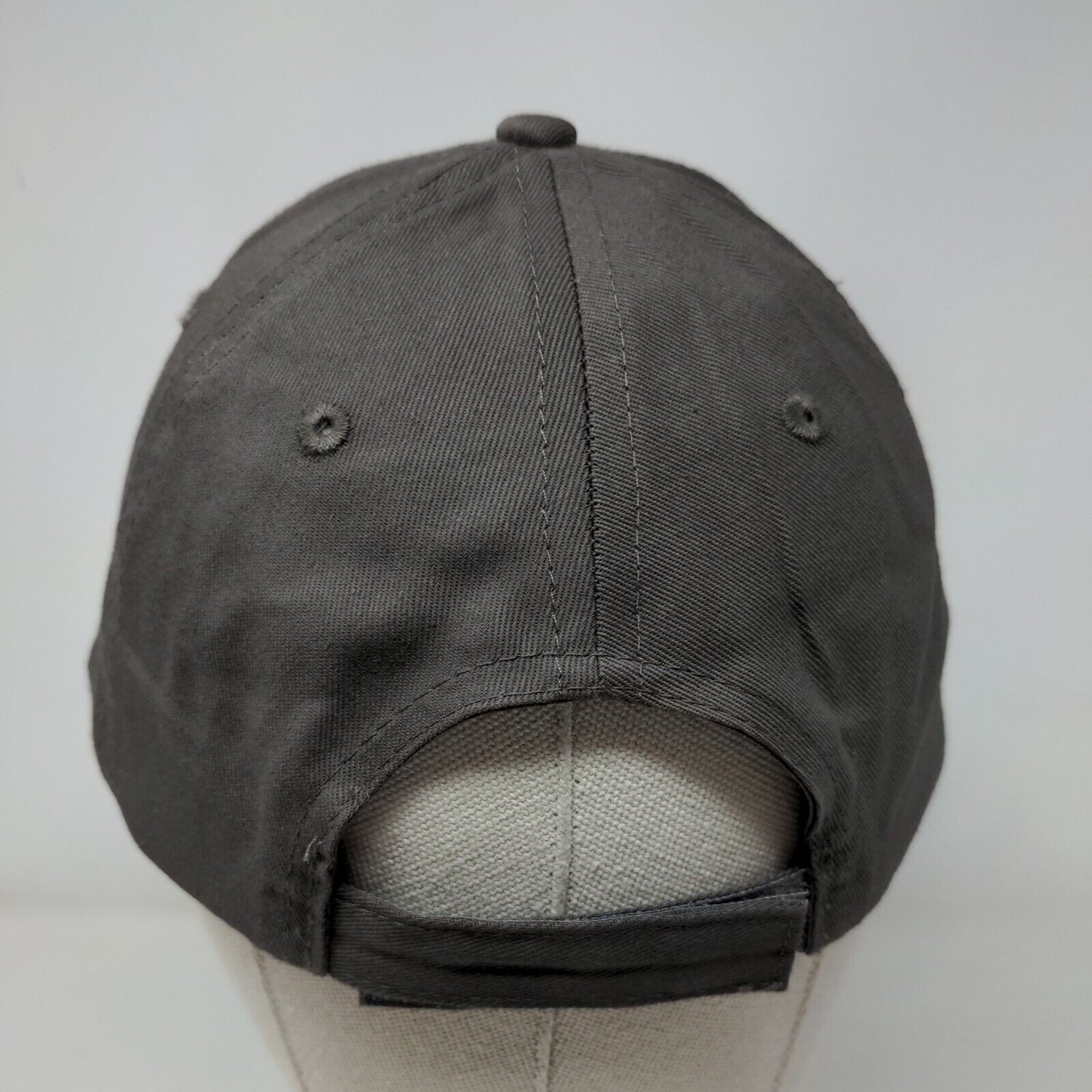 B Logo Strapback Hat Gray OSFM Adjustable Embroidered 6 Panel Hit Wear