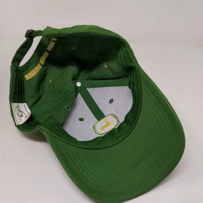 Cary Francis Group Men's Slideback Hat Green OSFA Embroidered John Deere Logo