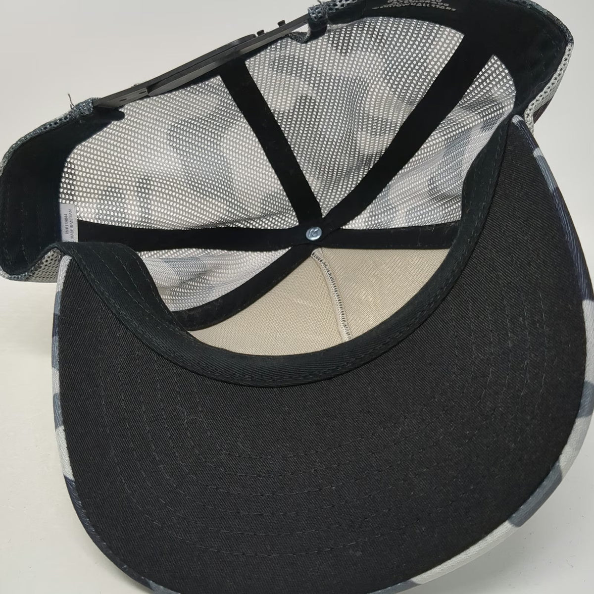 Ski Town All-Stars Trucker Hat One Size Gray Black Camo Après Ski Instructor
