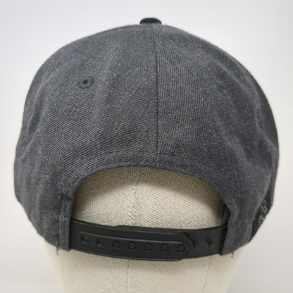Ski Town All Stars Snapback Hat Gray Black OSFM Alpine Kind Mountain Flat Bill