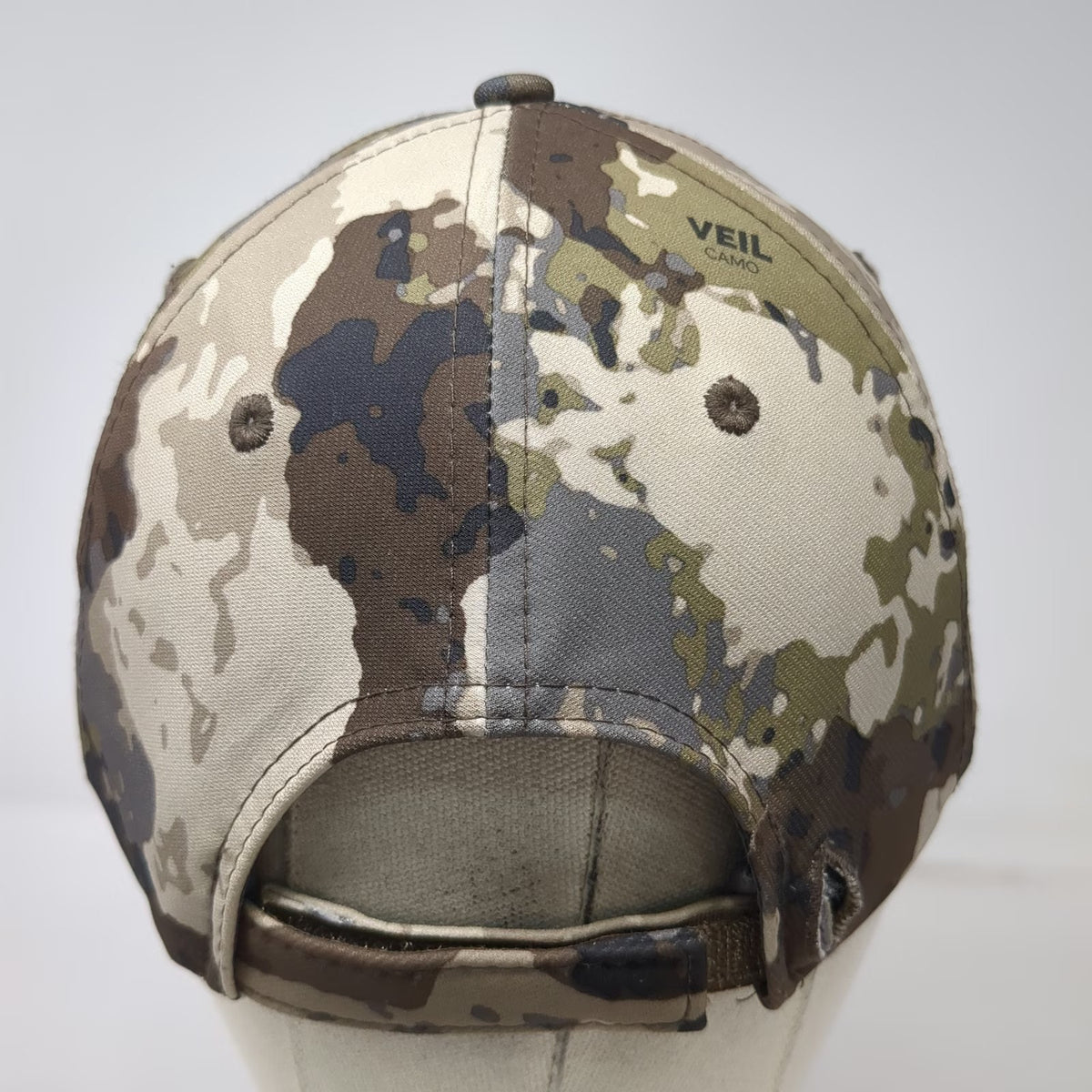 Próis Baseball Cap Beige Camo One Size Strapback Hunting Veil Camo Logo Hat