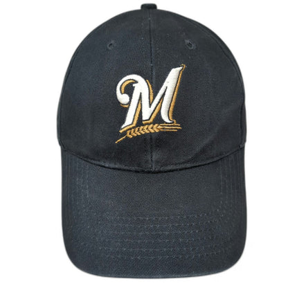 Milwaukee Brewers MLB Fan Favorite Baseball Cap Blue One Size Strapback Cotton