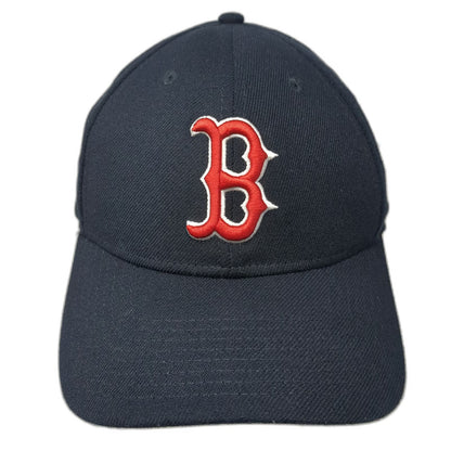 Boston Red Sox MLB New Era Baseball Cap Blue L Hat Curved Brim Stretch 39THIRTY