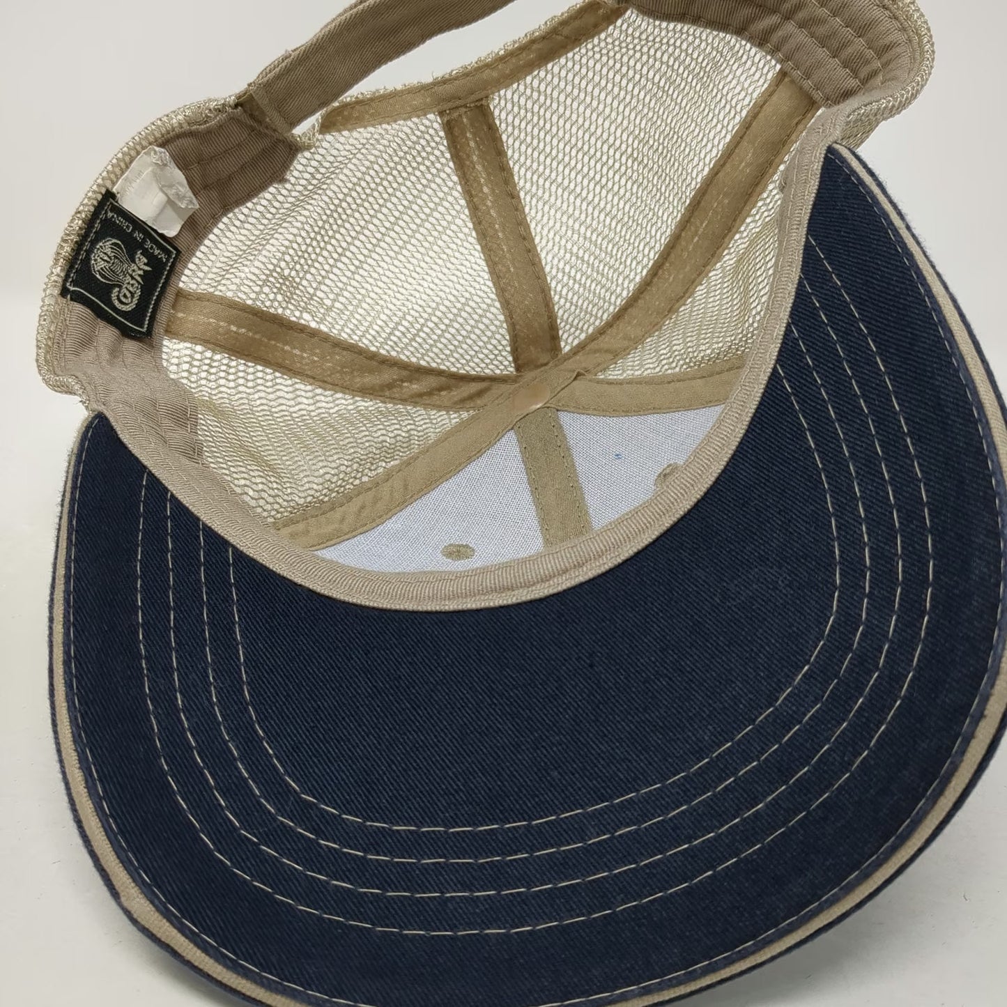 Cobra Baseball Cap Blue One Size Mesh Back Strapback Embroidered GWY Hat Stitch