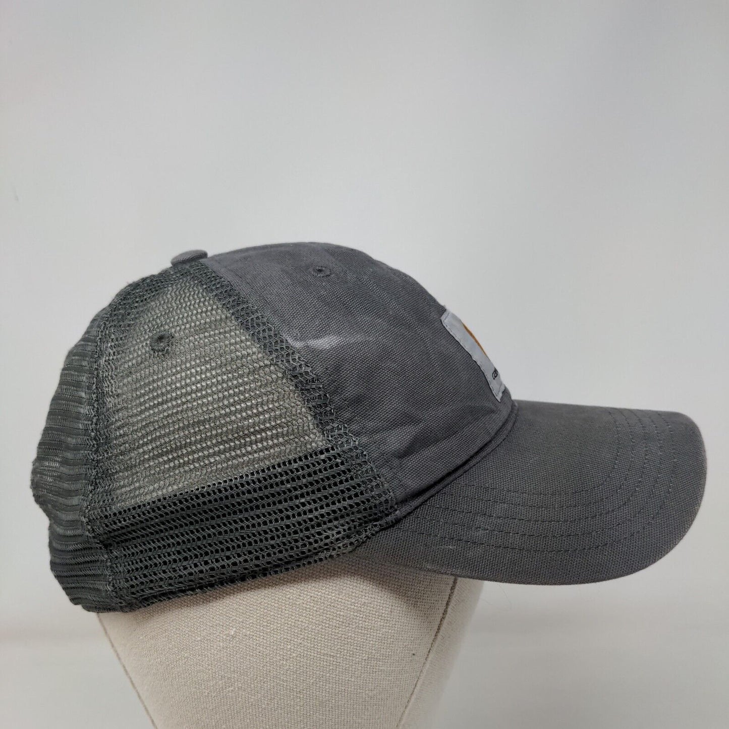 Carhartt Snapback Trucker Hat Gray One Size Adjustable Mesh Back 6 Panel