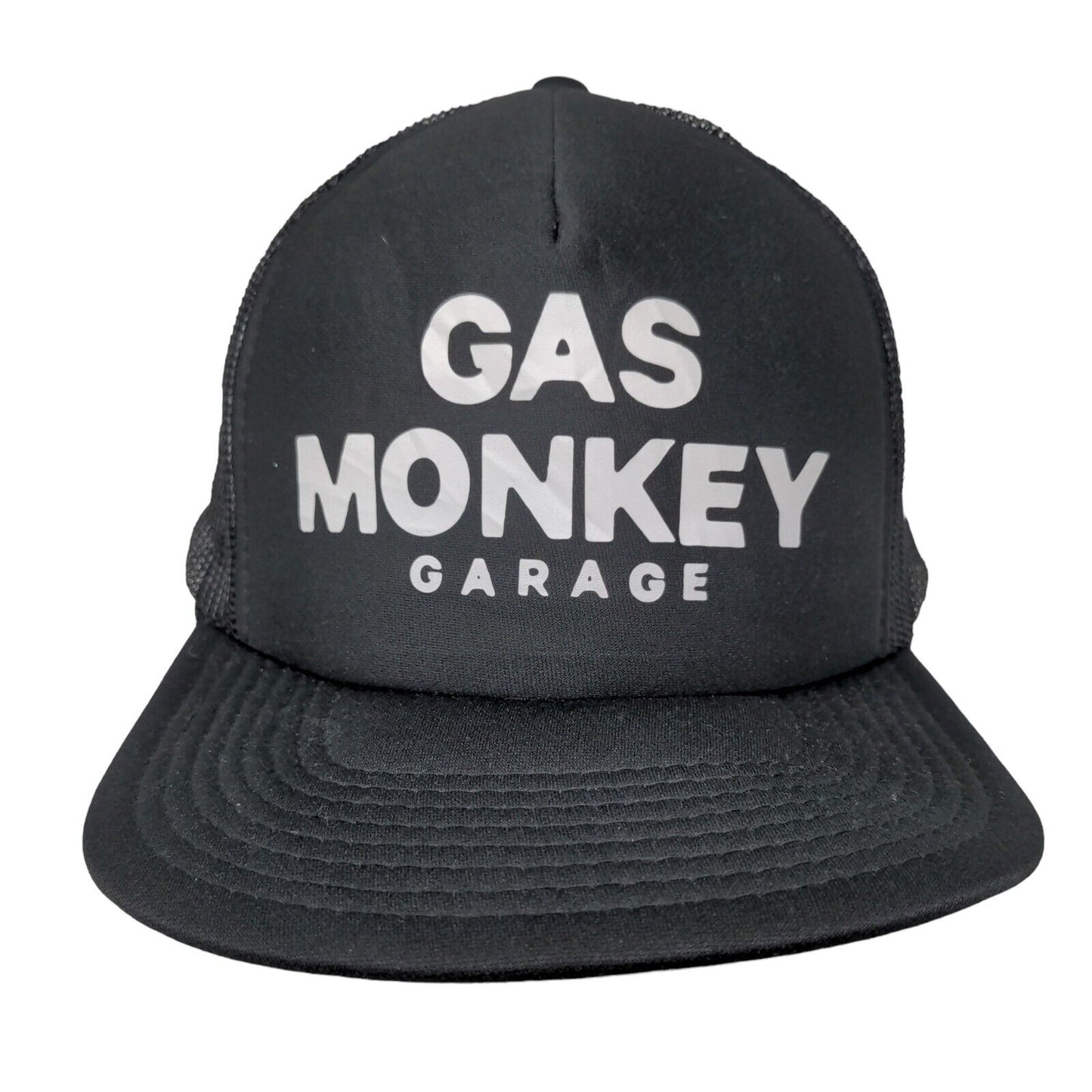 Gas Monkey Garage Snapback Trucker Hat Black OSFM Adjustable Mesh Back Otto