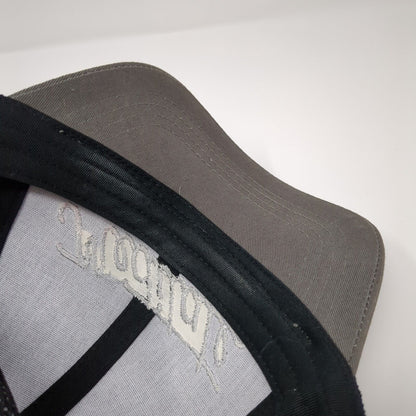 Meditate Snapback Trucker Hat Gray One Size Adjustable Mesh Back Econscious