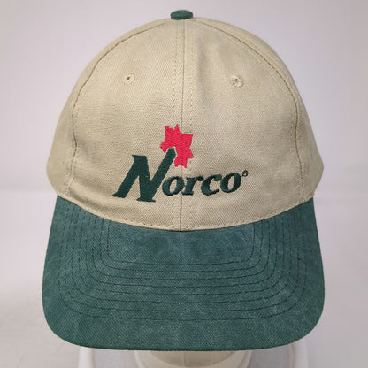 KC Caps Norco Bicycles Logo Beige Green Baseball Cap Hat One Size Slideback