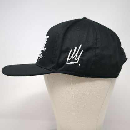 OTTO 5 Panel Black One Size Culture The Wellness Collective Snapback Hat Flat