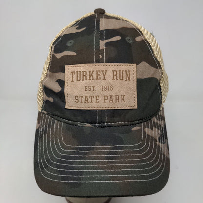 Artisans Men's Snapback Mesh Back Camo Hat Turkey Run State Park Polycotton