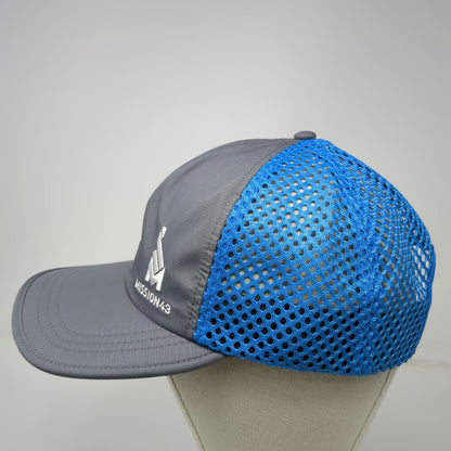 Richardson Baseball Cap Gray Blue One Size Mesh Back Performance Mission43 Hat