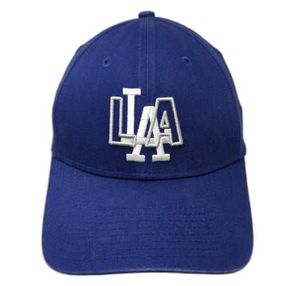 New Era MLB Los Angeles Dodgers Hat Snapback Blue One Size 9FORTY Curved Brim LA