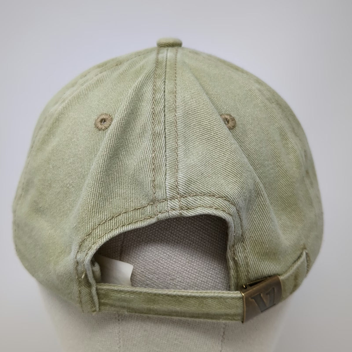 Vuori Baseball Cap Green One Size Adjustable Embroidered Cotton Slideback Hat