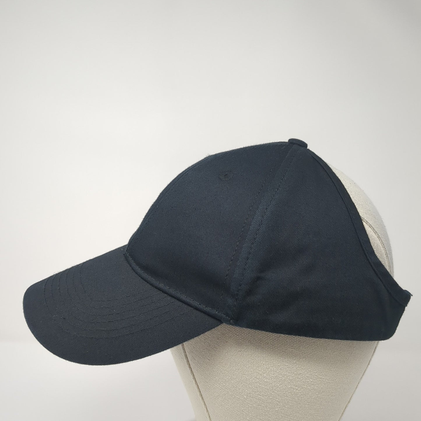 Chipotle Strapback Hat Black One Size Crew Employee Ponytail Loomstate