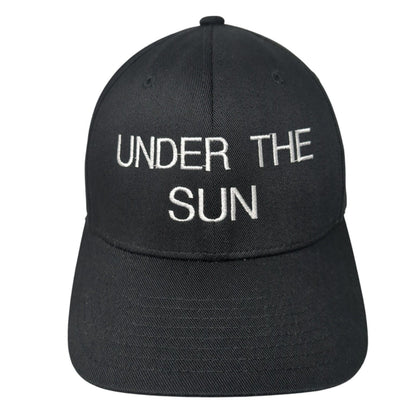 Under The Sun Fitted Hat Black L-XL Embroidered Stretch Flexfit Yupoong