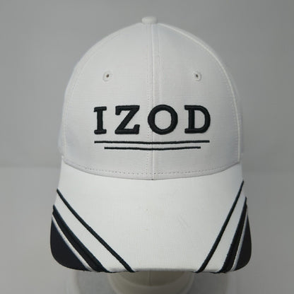 IZOD Slideback Hat White One Size Adjustable Embroidered 6 Panel