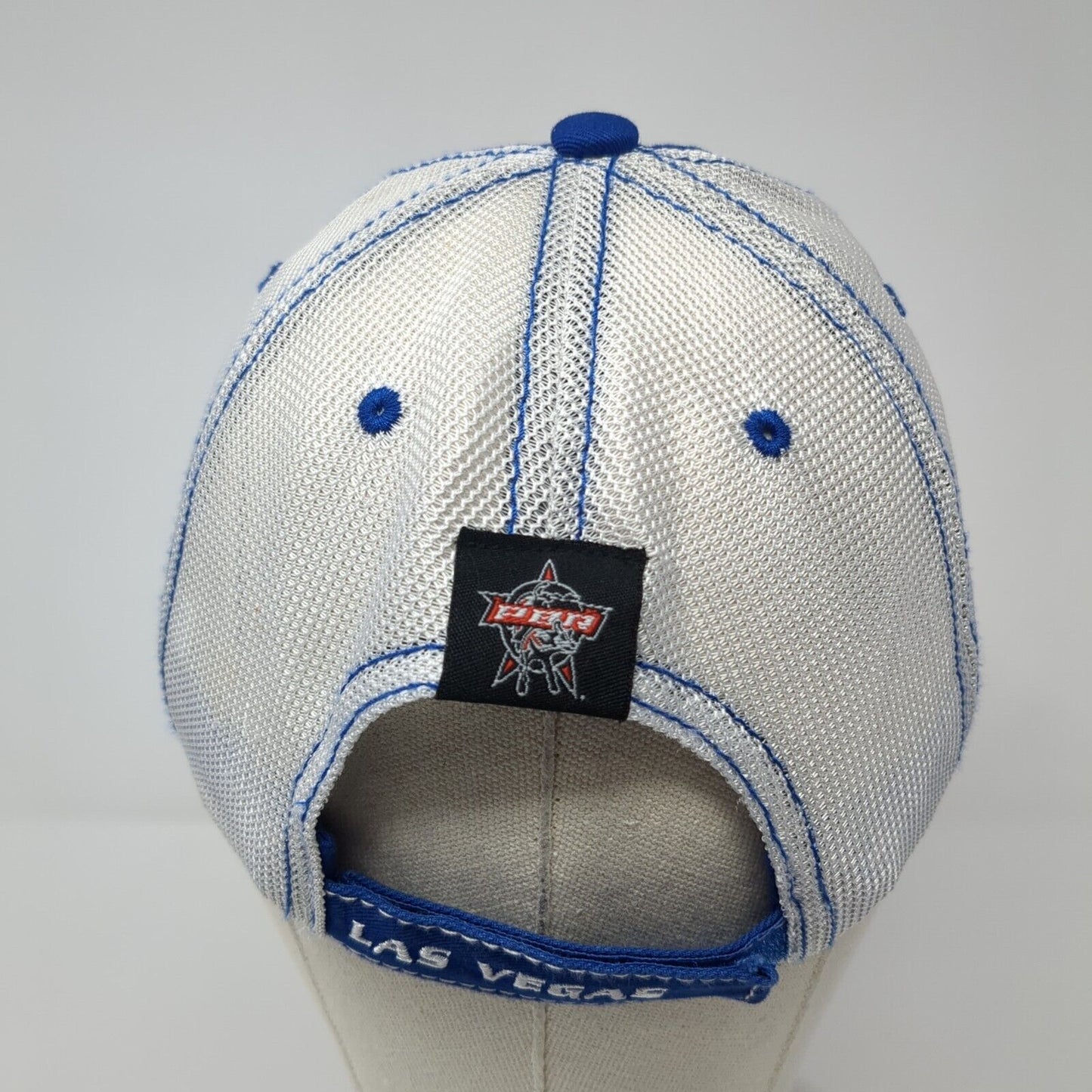 PBR World Finals Strapback Trucker Hat Blue One Size Mesh Back Ford