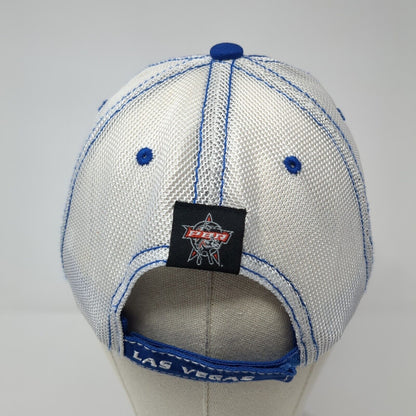 PBR World Finals Strapback Trucker Hat Blue One Size Mesh Back Ford