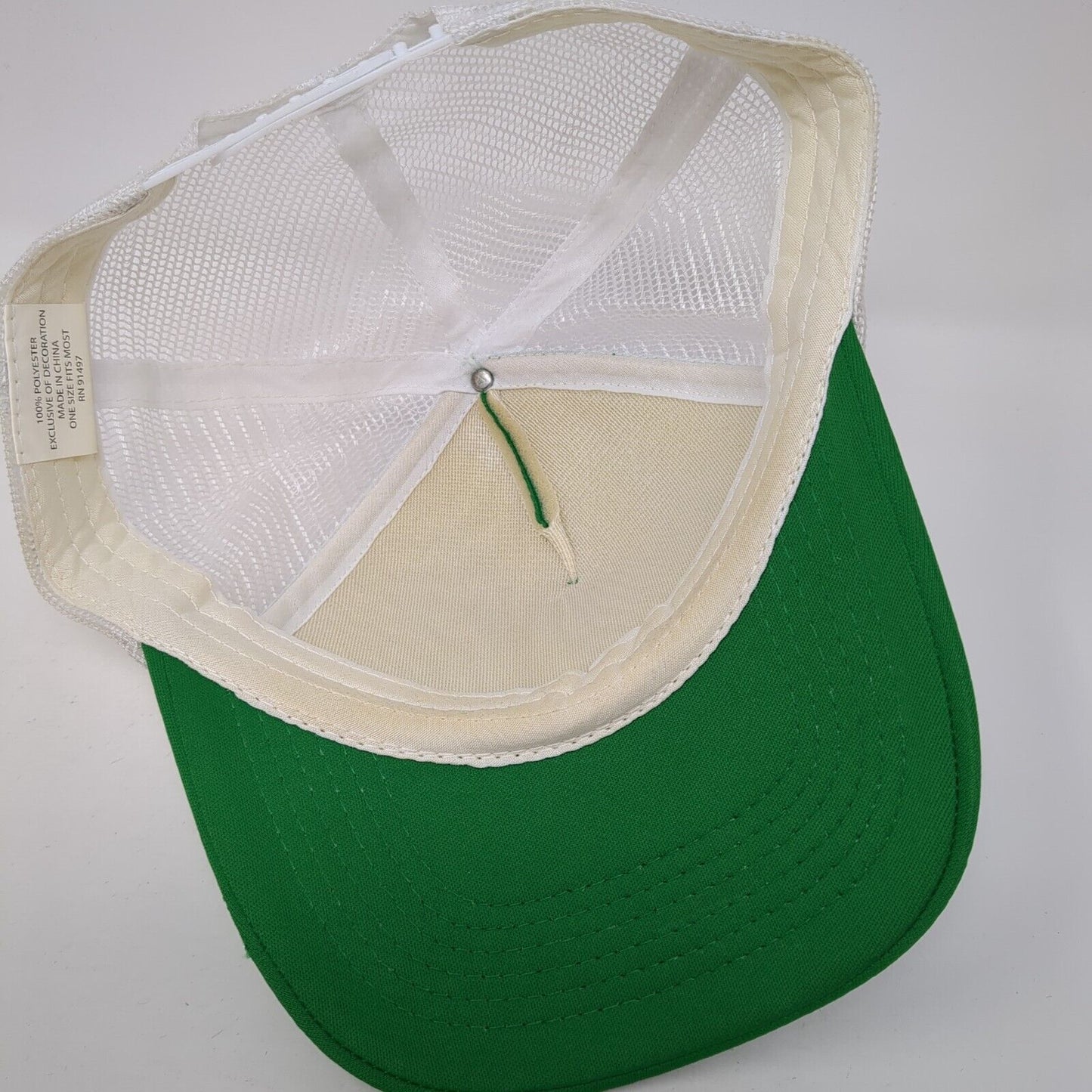 I Love Beer Clover Lucky Snapback Trucker Hat Green One Size Mesh Back