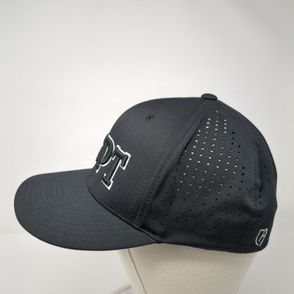 BPT Fitted Hat Black L-XL Embroidered Flexfit Cap America Perforated