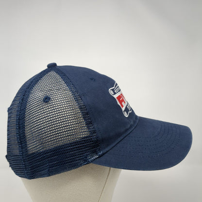 Western Idaho Fair 2017 Strapback Trucker Hat Blue One Size Mesh Back