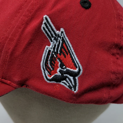 Captivating Headwear 1 Stop Men's Snapback Hat Red Ball State Cardinals Logo