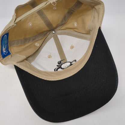 Hawaii Snapback Hat Tan OS Adjustable Embroidered 6 Panel Hawaiian Headwear