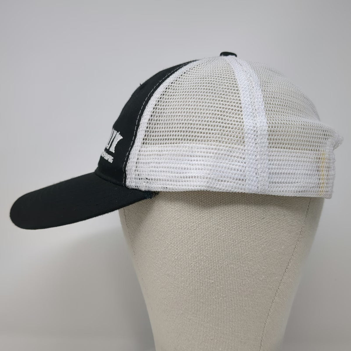 Ally Concrete Pumping Minnesota Trucker Hat Black One Size Snapback Mesh Back