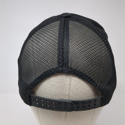 Howdy Snapback Trucker Hat Black One Size Adjustable Embroidered Mesh Back